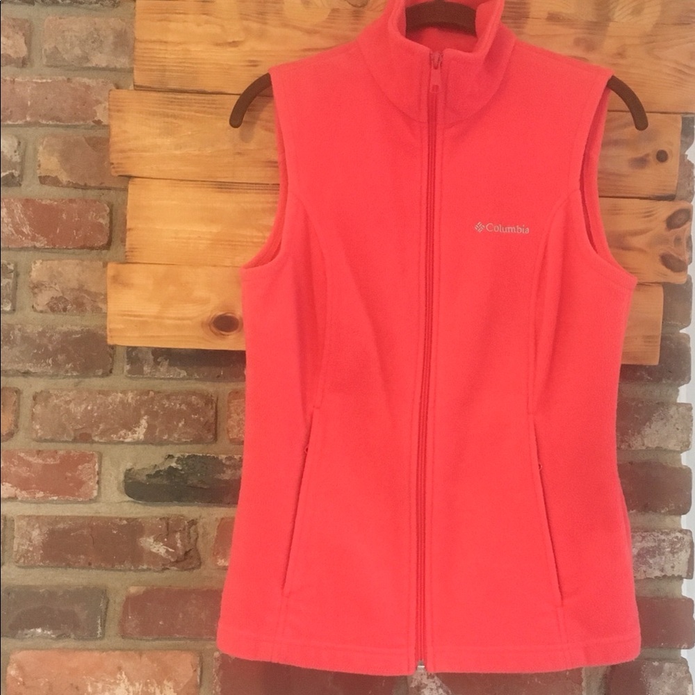 Columbia fleece full-zip vest size small